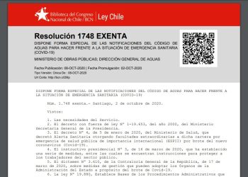 Resolución 1748 EXENTA